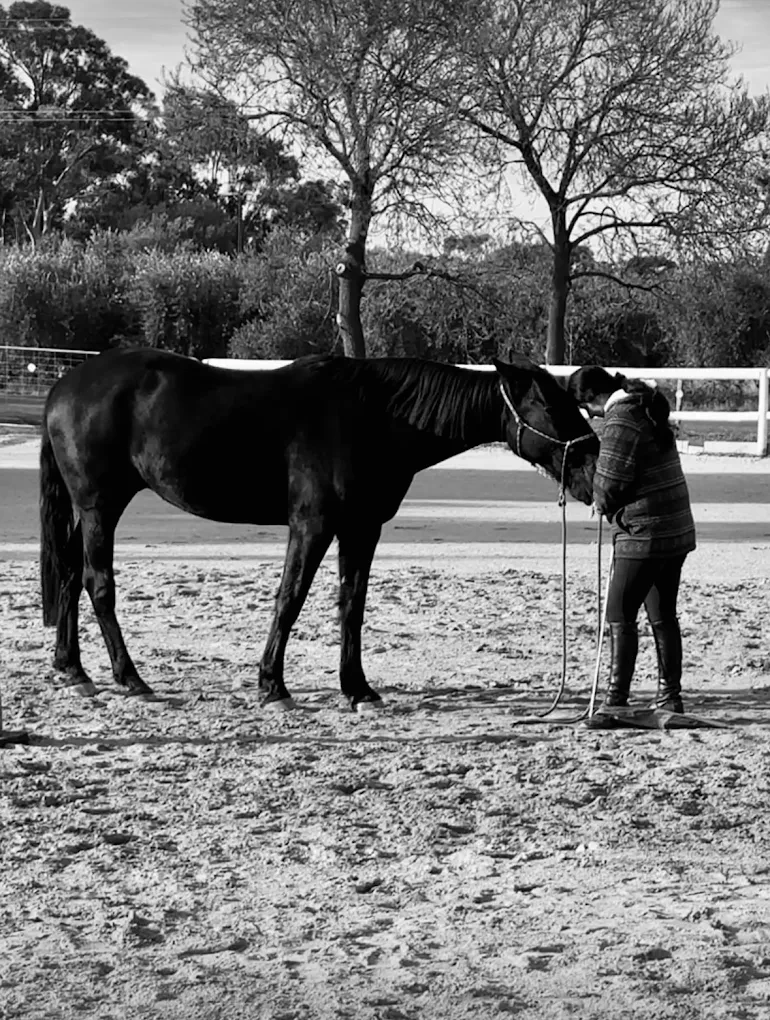 Allison Oliver with their horse